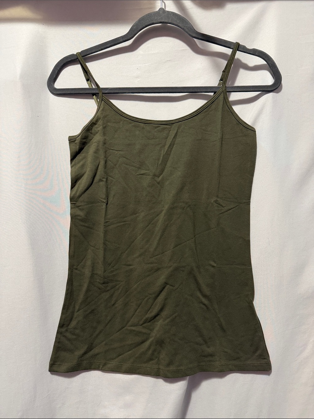 Amazon Essentials Olive Green Slim Spaghetti Strap Camisole